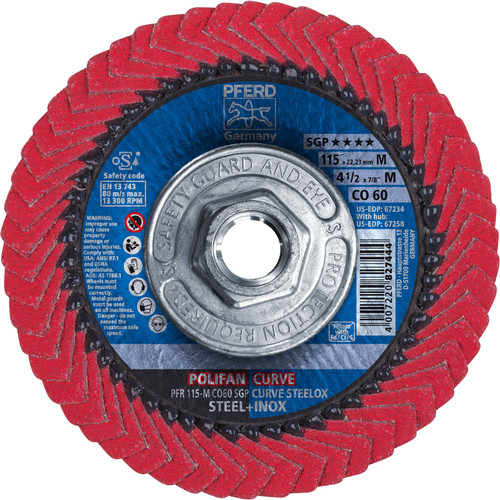 Pack of 100 PFERD 41429 Cylindrical Type Abrasive Spiral Band 80 Grit 2-3/8 Diameter x 1-1/8 Length Zirconia Alumina Z-Cool Pack of 100 PFERD 41429 Cylindrical Type Abrasive Spiral Band 80 Grit 2-3/8 Diameter x 1-1/8 Length Zirconia Alumina Z-Cool