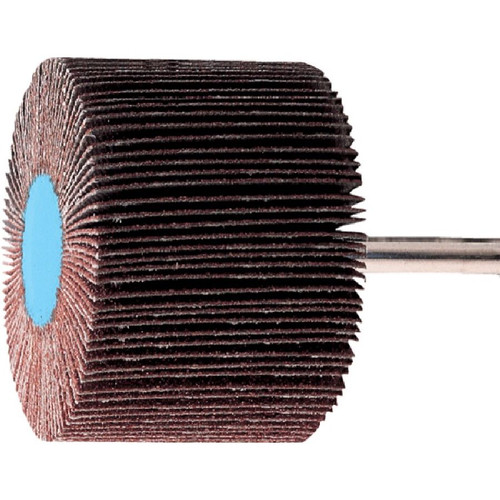 PFERD 45237 1-1/2" x 1" Mounted Flap Wheel 1/4" Shank, Aluminum Oxide, 320 Grit