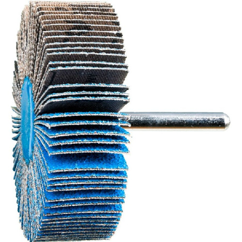 PFERD 45481 3" x 1" Mounted Flap Wheel 1/4" Shank, Aluminum Oxide, 60 Grit, INOX