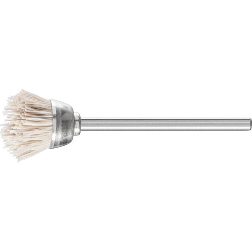 PFERD 83247 9/16" M-BRAD Miniature Cup Brush 1/8" Stem, 600 Grit A/O