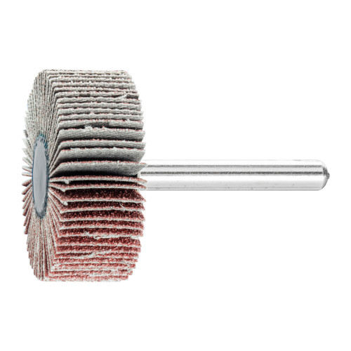 PFERD 45246 1-1/2" x 1/2" Mounted Flap Wheel 1/4" Shank - A/O - 80 Grit