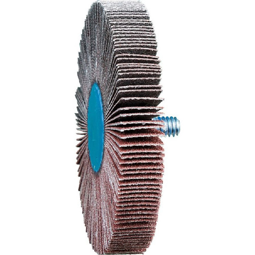 PFERD 45432 3" x 1/2" Quick Change Flap Wheel 1/4-20 Thread, Aluminum Oxide, 120 Grit