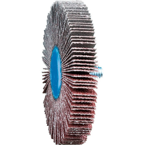 PFERD 45430 3" x 1/2" Quick Change Flap Wheel 1/4-20 Thread, Aluminum Oxide, 60 Grit