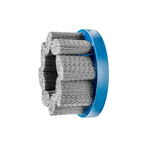 PFERD 83946 4" M-BRAD Disc Brush, Standard Density Round Filament, .040 SiC 120 Grit