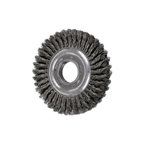 PFERD 82037 8" Knot Wheel Brush - Double Row .023 CS Wire, 2" A.H.