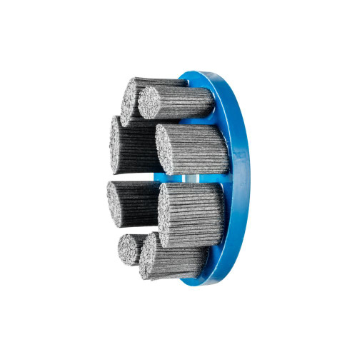 PFERD 83970 6" M-BRAD Disc Brush, Standard Density Rectangular Filament, SiC 80 Grit