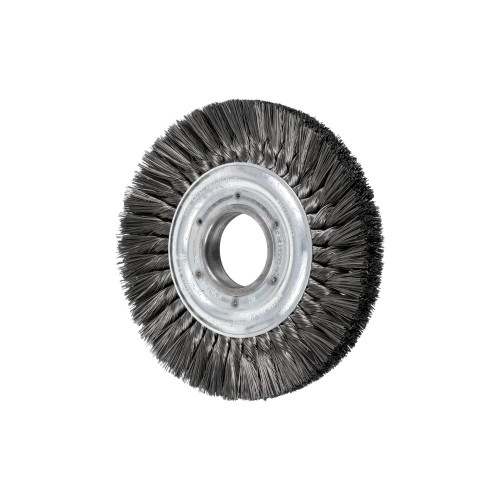 PFERD 82036 8" Knot Wheel Brush - Double Row .016 CS Wire, 2" A.H.