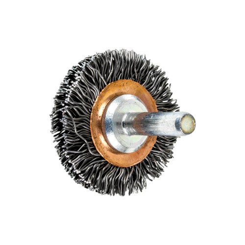 PFERD 82889 1-1/2" Crimped Wire Wheel Brush .020 CS Wire, 1/4" Shank