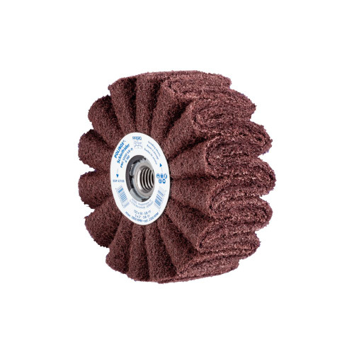 PFERD 43108 5" x 2" POLINOX Non-Woven Finishing Drum 5/8-11 Thread, PNG, A/O 180 Grit