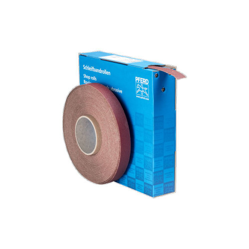 PFERD 47118 1" Shop Roll, Resin/Resin Heavy Duty 50 Yard Roll, Aluminum Oxide, 100 Grit