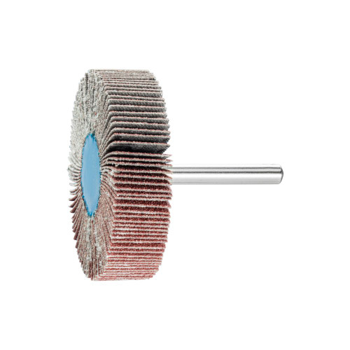 PFERD 45265 2-1/2" x 1/2" Mounted Flap Wheel 1/4" Shank Alum. Oxide 80G