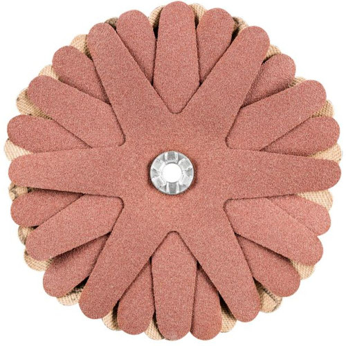 PFERD 44037 3-1/2" POLISTAR-TUBE A/0 180 Grit 5mm Bore, 8 Star Layers