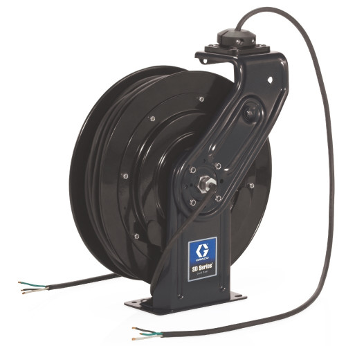 GRACO 24Y873 - 230V Powercord Reel - No Accessory, Cord Only - 10 m, 10A, Black