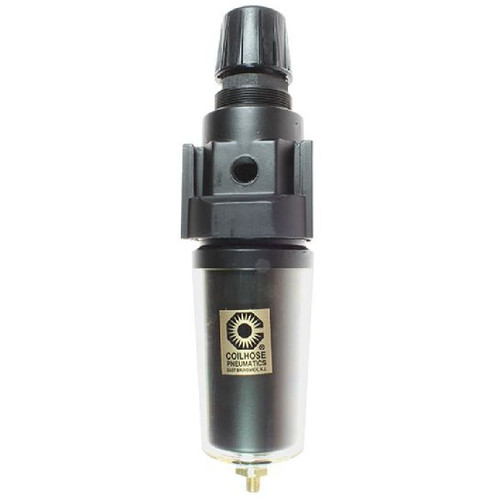 Coilhose Pneumatics 27FC3-S 27 Series 3/8" Integral Filter/Regulator, Metal Bowl w/ Sight Glass