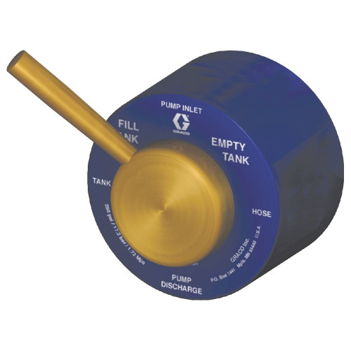 GRACO 120601 - 1-1/2" NPT (Female) 4-Way Evacuation Valve, 200 PSI