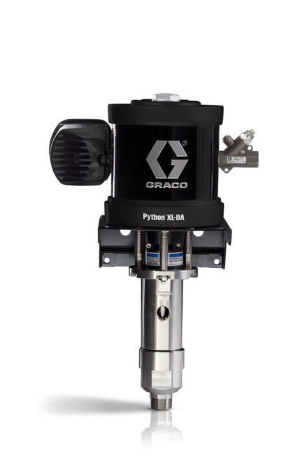 GRACO A22406 - Python XL-DA Pneumatic Chemical Injection Pump, 4-1/2" Air Motor, 1/2" Plunger, Chromex Coated, HNBR Seals, CE Approved