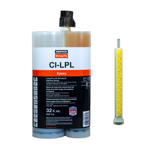 Simpson Strong-Tie CILPL32 - CI-LPL Long Pot Life Structural Injection Epoxy 32 oz.