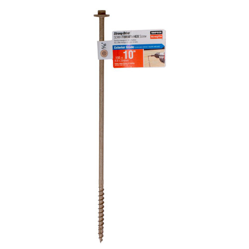 Simpson Strong-Tie SDWH191000DB-RP1 - 10" x .190" Structural Wood Screw - Exterior 1ct