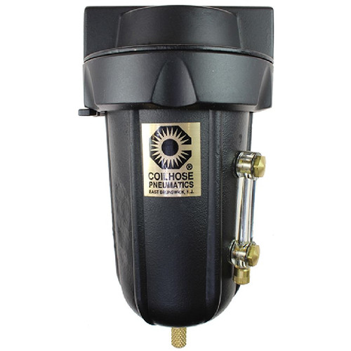Coilhose Pneumatics 8824MD Heavy Duty Series Filter, 1/2", Automatic Drain, Metal Bowl