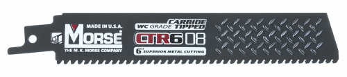 MK Morse CTR608MC5 - 6" Carbide Tipped Reciprocating Saw Blade 5ct