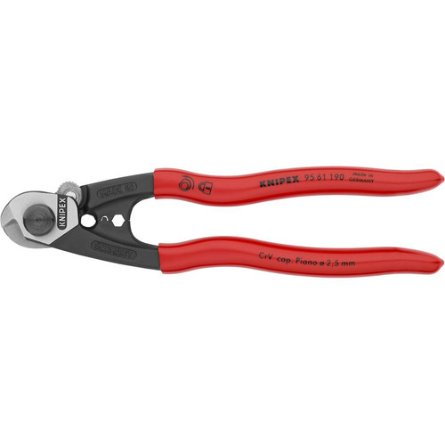 KNIPEX 9561190 7 1/2'' Wire Rope Shears