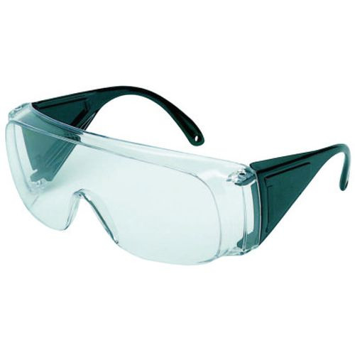 Honeywell 11180025W VisitorSpec Eyewear, Clear Lens, Polycarbonate, Hard Coat, Frameless