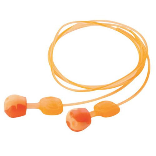 Honeywell TRUSTFITPOD-30 TrustFit Pod Earplugs, Foam, Orange, Corded