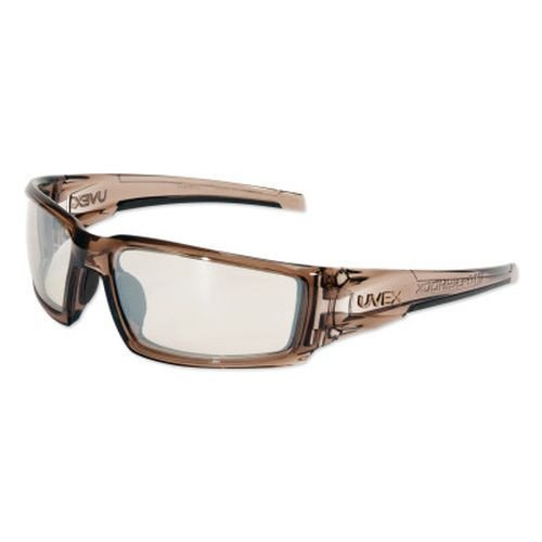 Honeywell S2963 Hypershock Safety Eyewear, SCT-Reflect 50 Lens, Hard Coat, Smoke Brown Frame