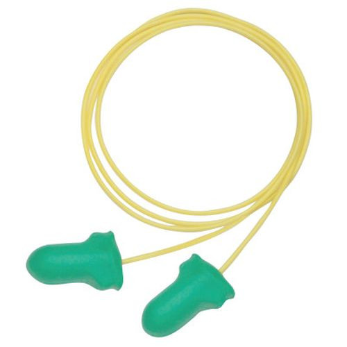 Honeywell LPF-30-P Max Lite Disposable Earplugs, Polyurethane, Green, Corded