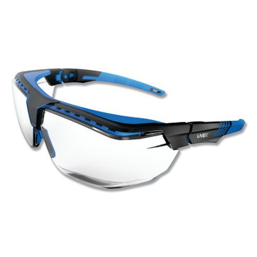 Honeywell S3853 Avatar OTG Safety Glasses, Gray/Polycarbonate/Anti-Reflective Lens, Blue/Black