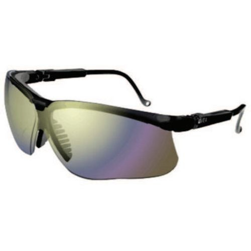 Honeywell S3203 Genesis Eyewear, Mirror Lens, Polycarbonate, Ultra-dura, Black Frame