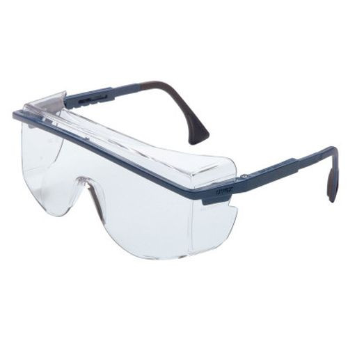 Honeywell S2510 Astrospec OTG 3001 Eyewear, Clear Lens, Polycarbonate, Ultra-dura, Blue Frame
