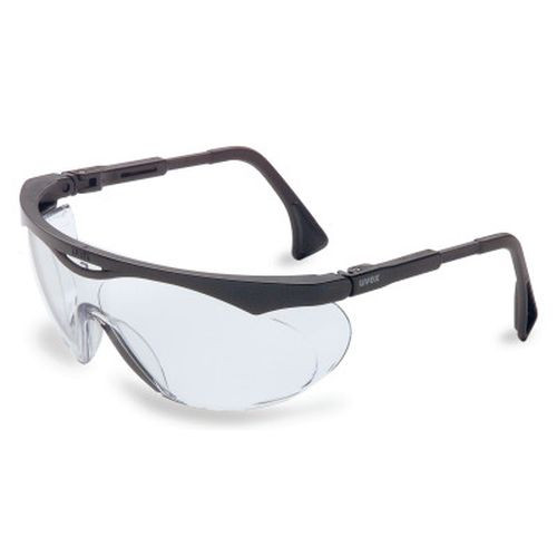 Honeywell S1900 Skyper Eyewear, Clear Lens, Polycarbonate, Ultra-dura, Black Frame