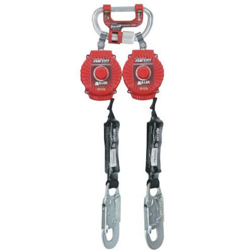 Honeywell MFLC-3-Z7/6FT Twin Turbo Fall Protection System w/ G2 Connector, 6 ft, 3,600 lb, Red