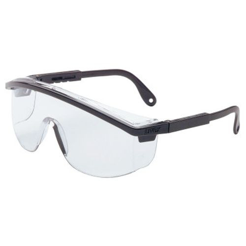 Honeywell S135C Astrospec 3000 Eyewear, Clear Lens, Polycarbonate, Uvextreme, Black Frame