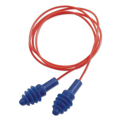 Honeywell AS-30R AirSoft Reusable Earplugs, TPE, Red Poly Cord