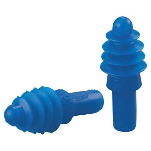 Honeywell DPAS-1 AirSoft Reusable Earplugs, TPE, Blue, Uncorded, Poly Bag