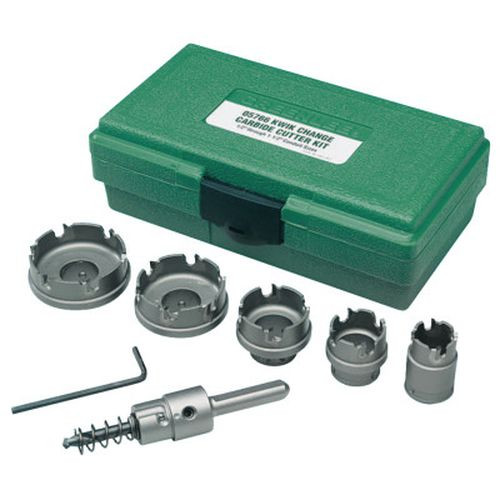 Greenlee 660 Kwik Change Hole Cutter Kit, Carbide-Tipped, 7/8" - 2"