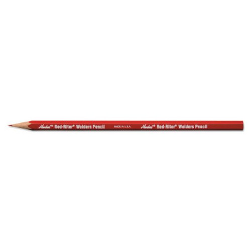 MARKAL 96100 Red-Riter Welder's Pencils, Red (12pk)