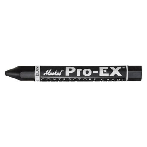 MARKAL 80383 Pro-Ex Lumber Crayons, 1/2 in X 4 5/8 in, Black (12pk)