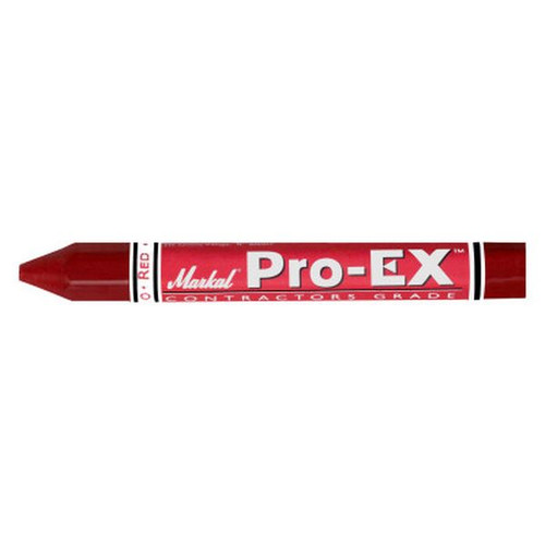 MARKAL 80382 Pro-Ex Lumber Crayons, 1/2 in X 4 5/8 in, Red (12pk)