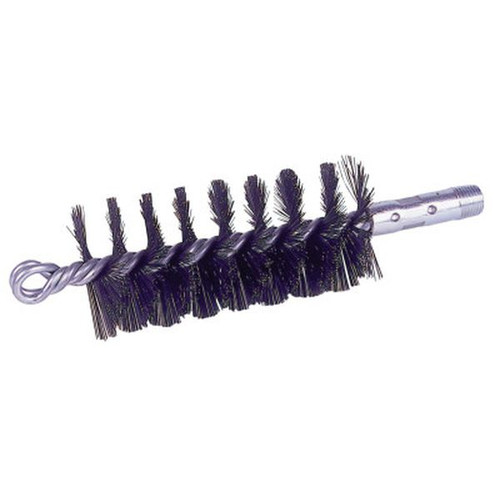 WEILER 44133 2-1/2" Single Spiral Flue Brush, .012 Steel Fill