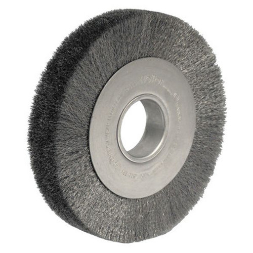 WEILER 03130 Wide-Face Crimped Wire Wheel 8" x 2" W 0.0095 Steel Fill 4500RPM