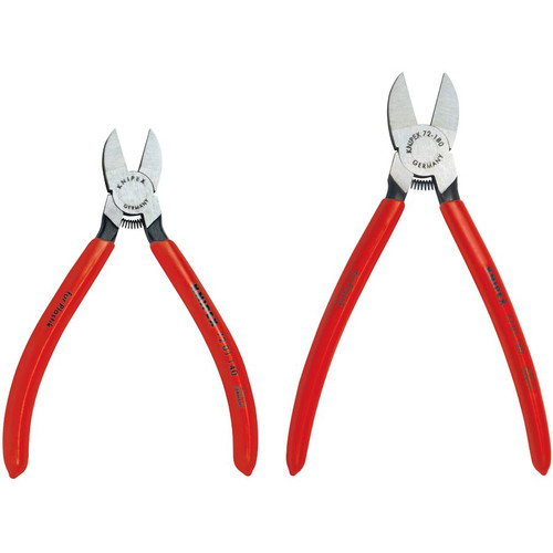 KNIPEX 9K008090US 2 Pc Flush Cutter Set in a Pouch (72 01 140 and 72 01 180)
