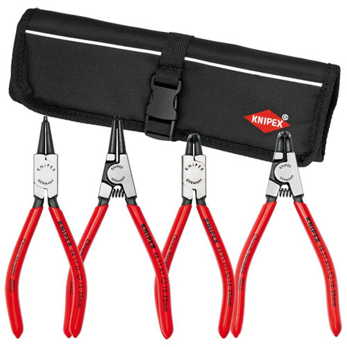 KNIPEX 9K001952US 4 Pc Circlip "Snap-Ring" Set In Pouch Straight & 90 Degree