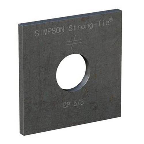 Simpson Strong-Tie BP 5/8 - 5/8" Bolt Dia. 2-1/2" x 2-1/2" Bearing Plate