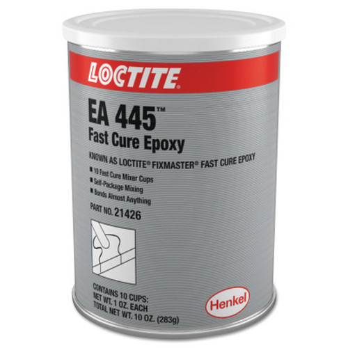 LOCTITE 209718 Fixmaster Fast Cure Epoxy, Mixer Cup, 1 oz, Capsule, Grey