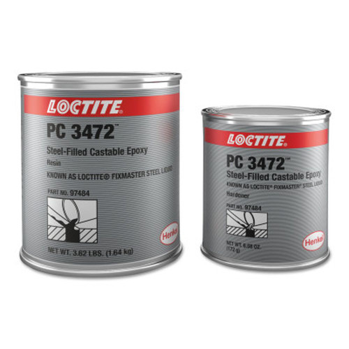 LOCTITE 235618 Fixmaster Steel Liquid, 4 lb, Kit, Grey