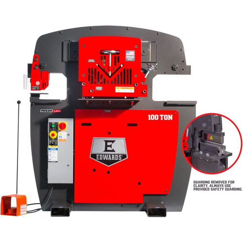 Edwards Manufacturing 10203022 100 Ton Ironworker 208V, 3Ph, 10" Brake