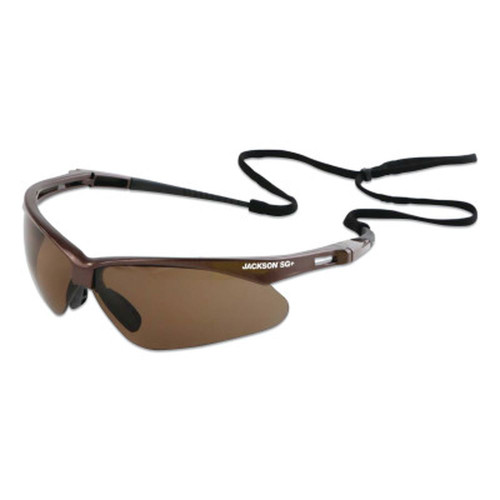 Jackson 50018 Safety SG+ Gunmetal Smoke Polarized Hardcoat Anti-Scratch Lens